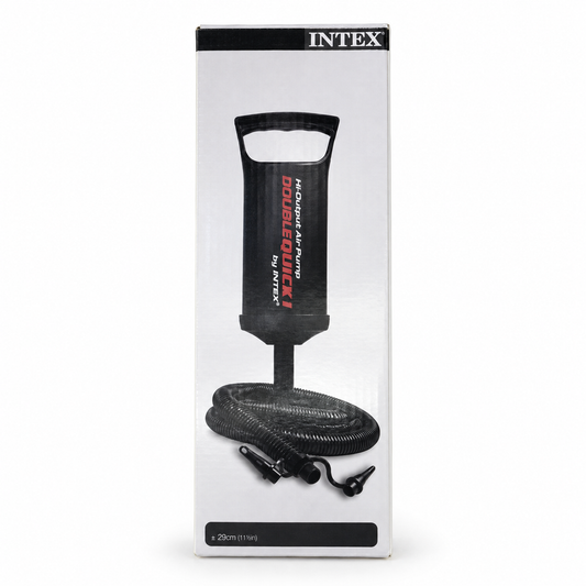 Inflador manual INTEX Double Quick I 19549-12 — vista sobre fondo blanco