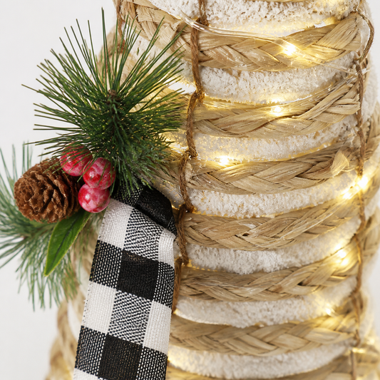 Detalle de Set de 3 torres luminosas navideñas 40/60/80 cm — 22002-31