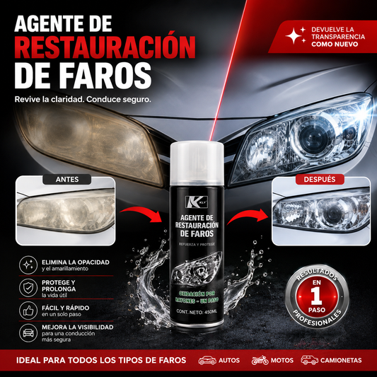 Restaurador de faros en aerosol 450 ml — 19097-27