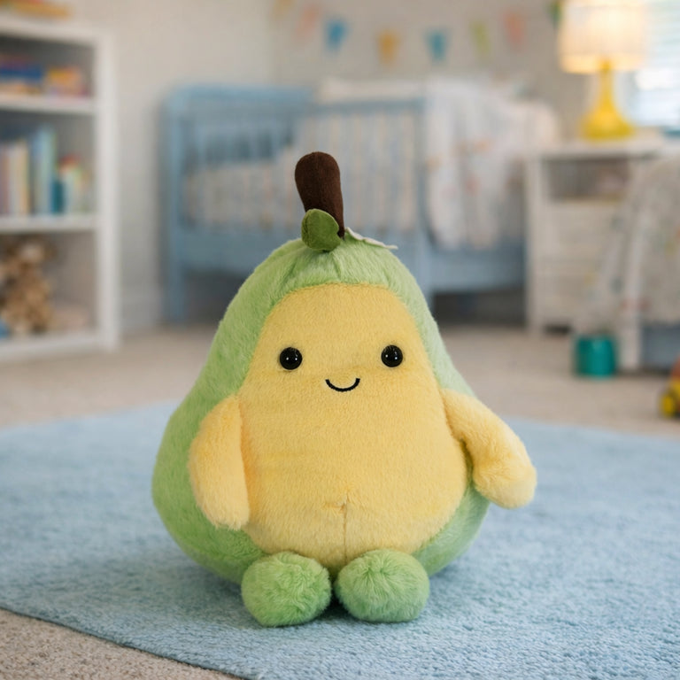 Peluche Aguacate Duoguo, Diseño de Fruta Decorativo, Textura Suave, Juguete de Peluche para Niños y Regalo