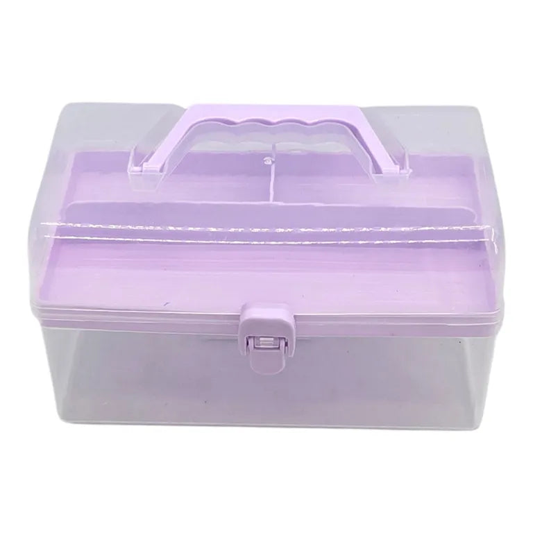 Caja organizadora con compartimentos, tapa y asa — imagen 3