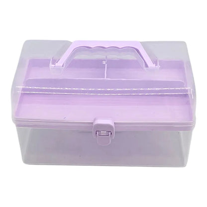 Caja organizadora con compartimentos, tapa y asa — imagen 3
