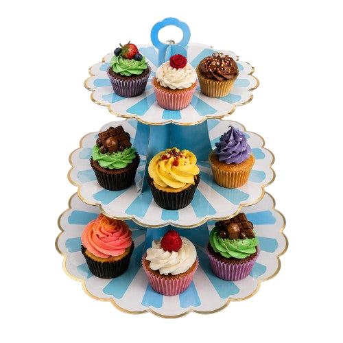 Soporte de 3 niveles para pasteles y bocadillos — imagen 3