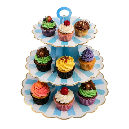 Soporte de 3 niveles para pasteles y bocadillos — imagen 3
