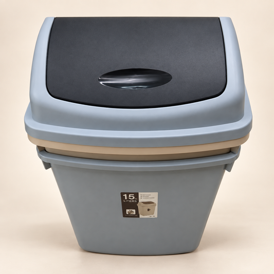 Basurero de 15 L con tapa abatible 19014-33 — vista principal