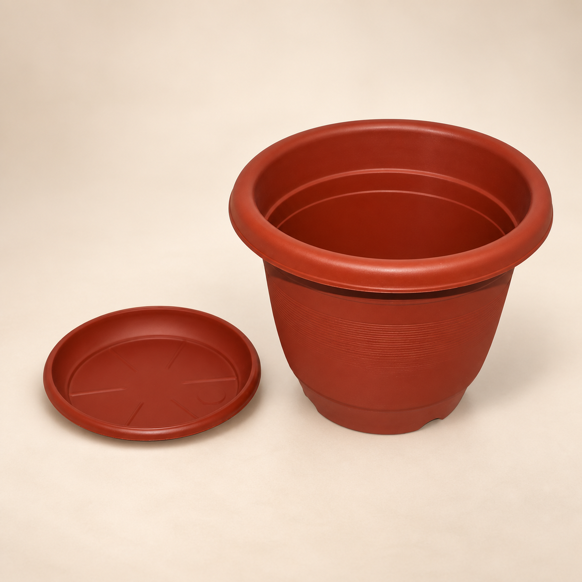 Maceta redonda con plato, modelo 19014-39 19014-39 — vista principal