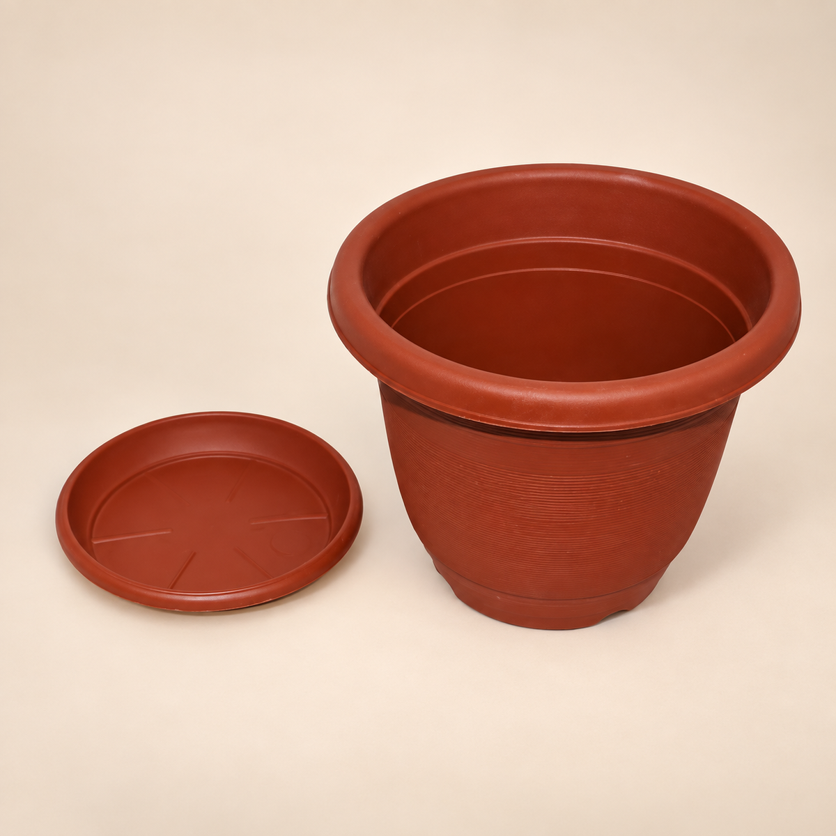 Maceta redonda con plato, modelo 19014-40 19014-40 — vista principal
