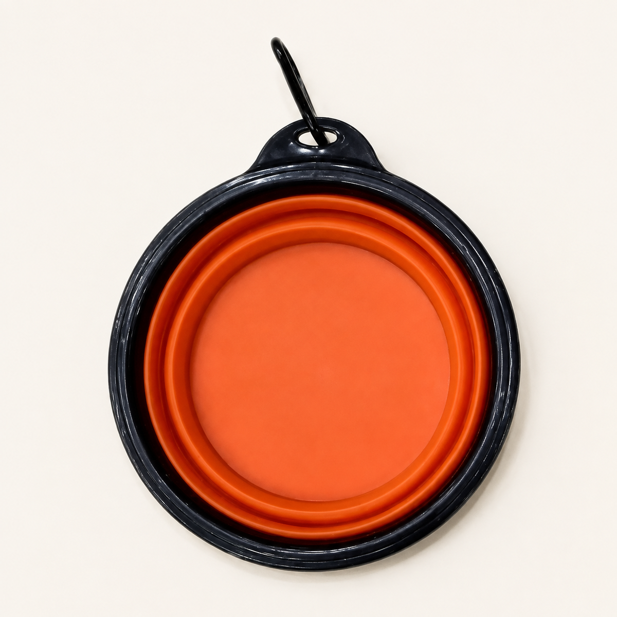 Plato plegable naranja para mascotas 19025-140 — vista completa