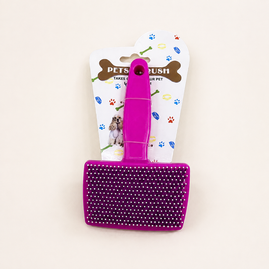 Cepillo grande fucsia para mascotas 19025-152 — vista completa