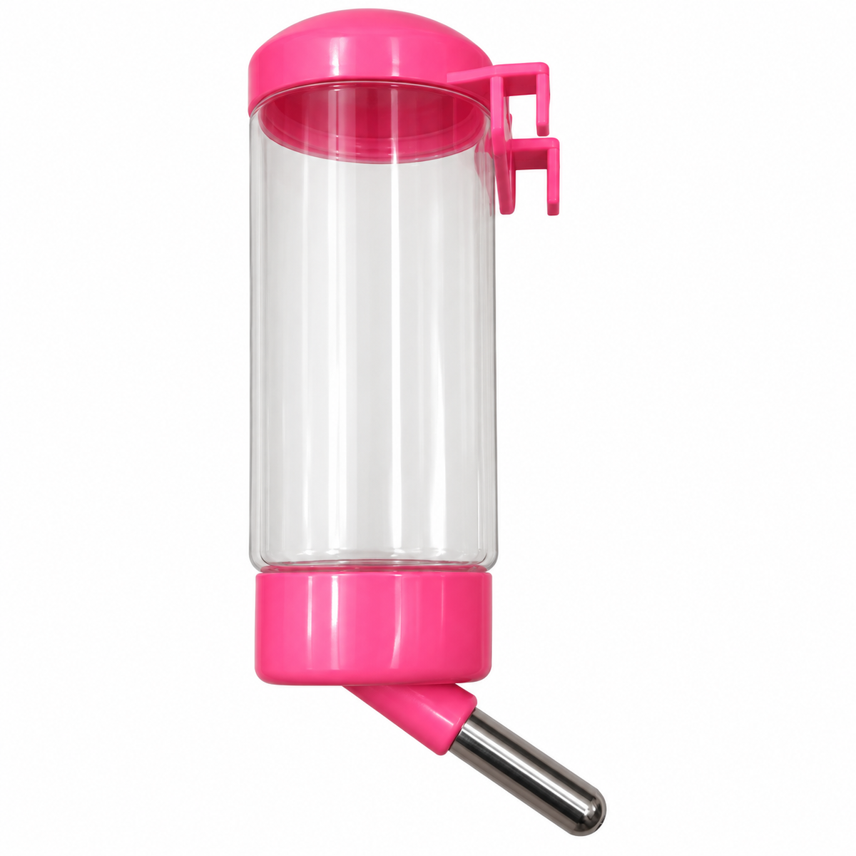 Botella dispensadora con boquilla, color rosado 19025-83 — vista sobre fondo blanco