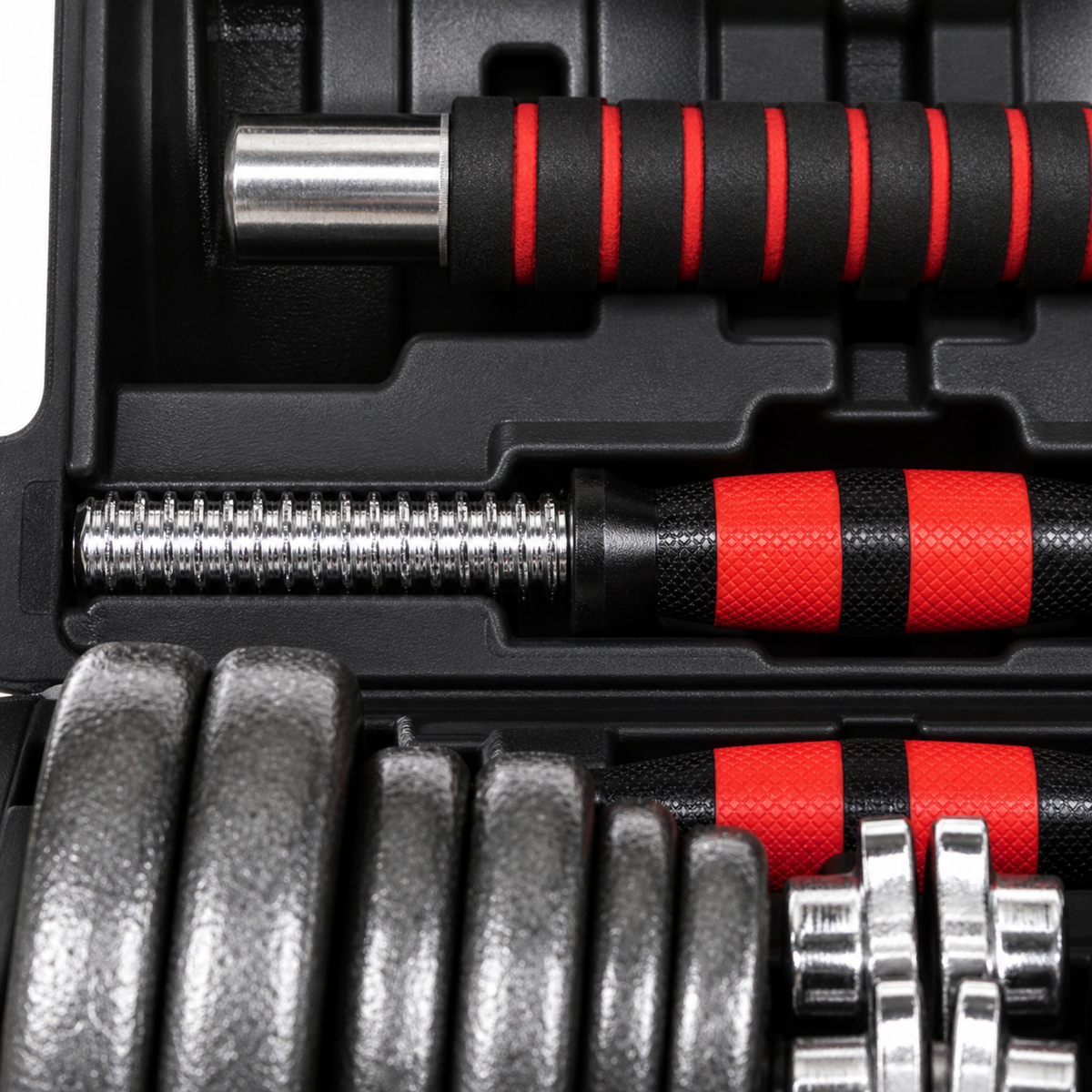 Set de pesas de 15 kg con maletín 19035-98 — detalle del producto