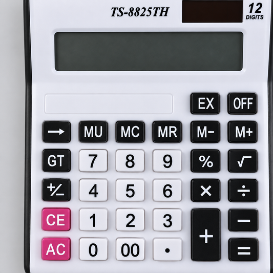 Calculadora de escritorio de 12 dígitos TS-8825TH — 19038-22 — detalle