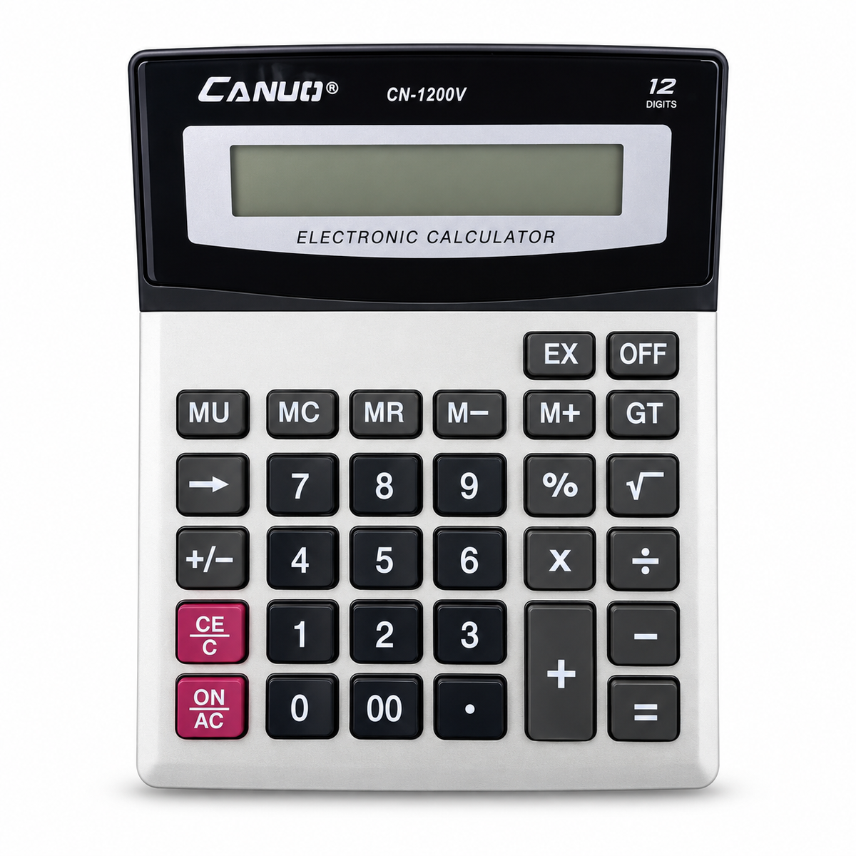 Calculadora de escritorio de 12 dígitos CN-1200V — 19038-6 — fondo blanco