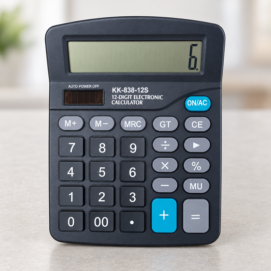 Calculadora de escritorio de 12 dígitos KK-838-12S — 19038-8 — vista principal
