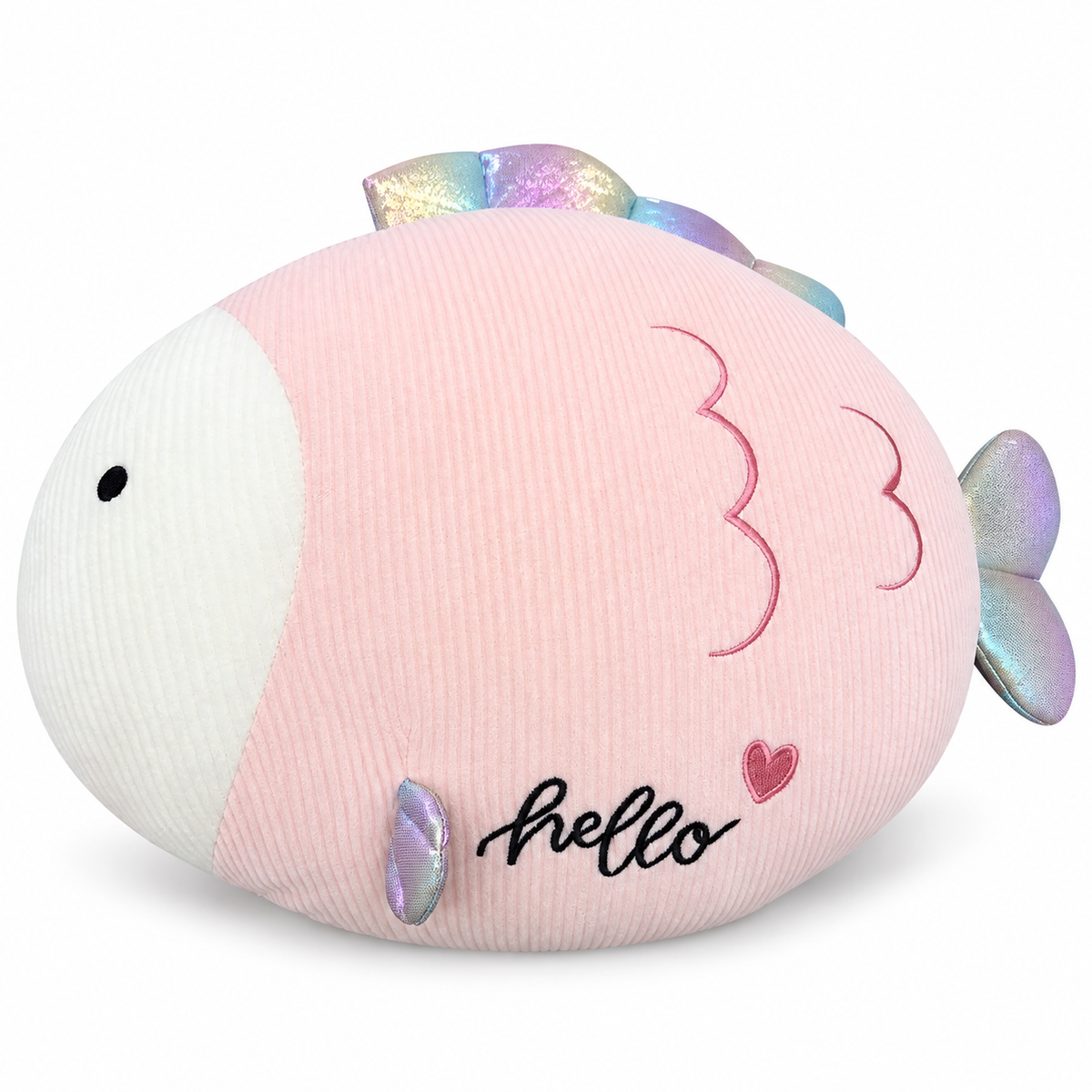 Peluche de pez rosado Hello 19291-21 — vista sobre fondo blanco