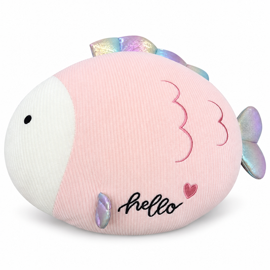 Peluche de pez rosado Hello 19291-21 — vista sobre fondo blanco