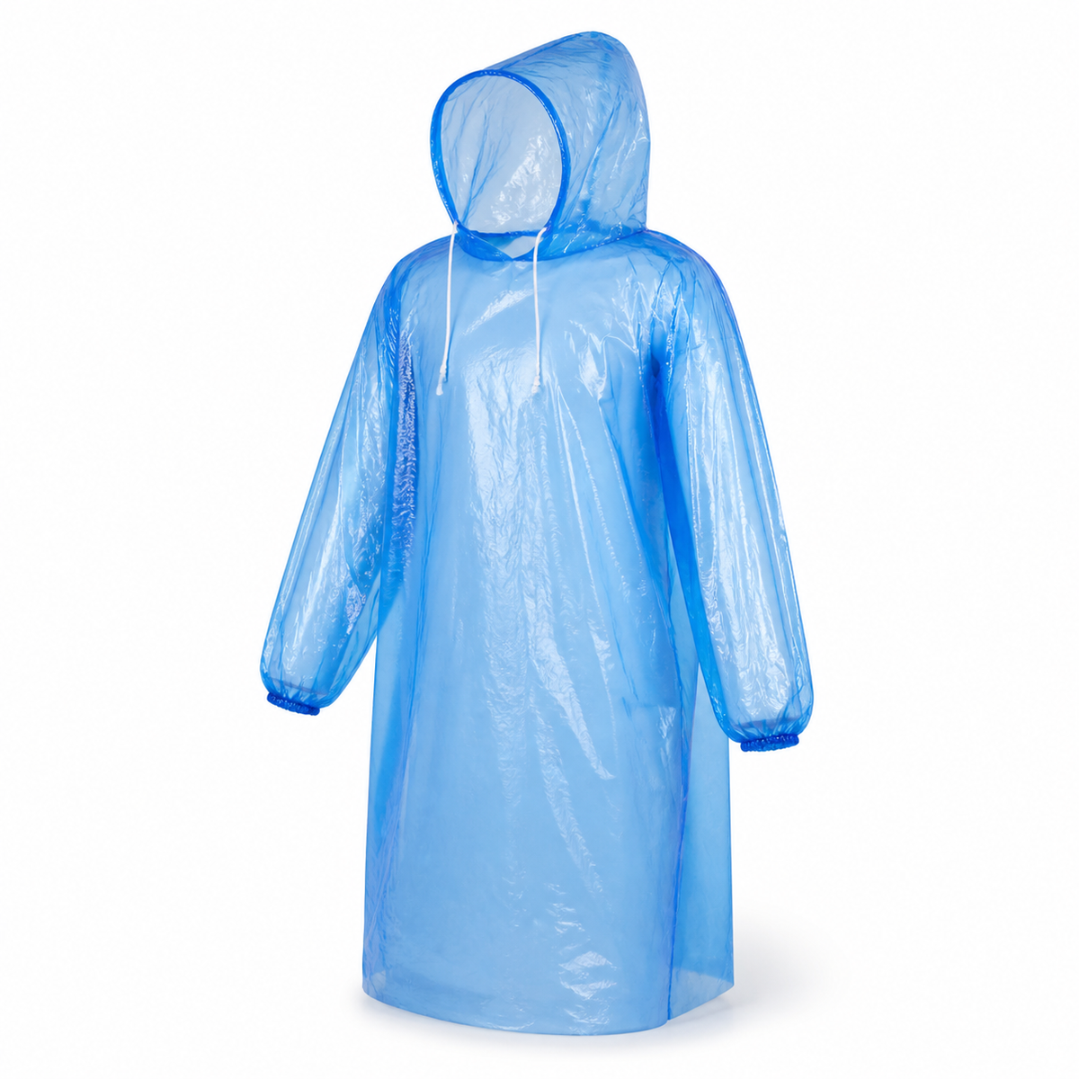 Poncho impermeable infantil transparente — 19456-114 sobre fondo blanco