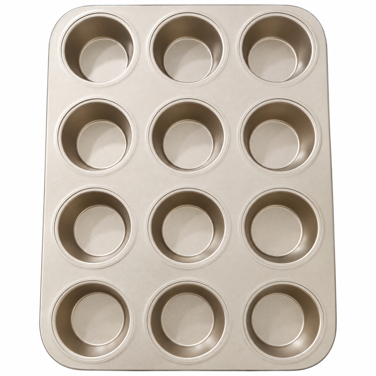 Molde metálico para 12 muffins 19541-82 — vista sobre fondo blanco