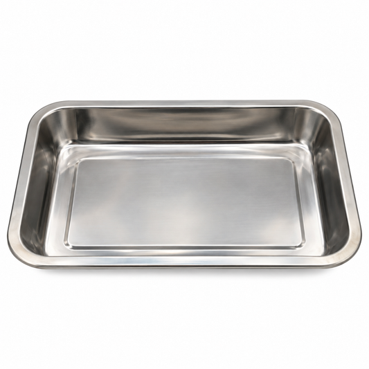 Bandeja metálica para horno de 32 × 22 × 2 cm 19585-30 — vista sobre fondo blanco