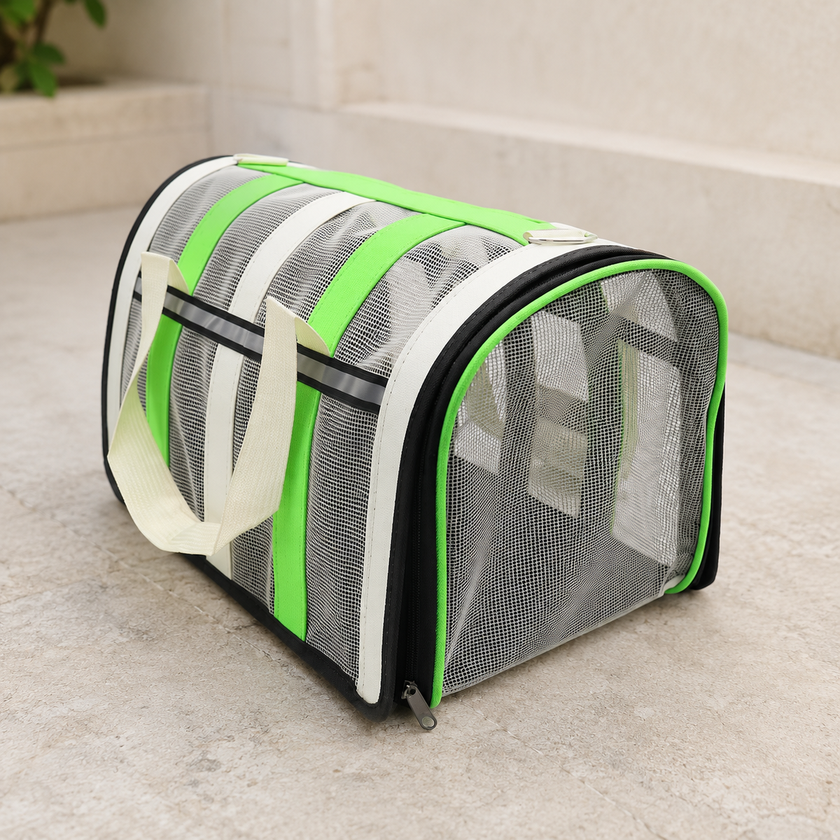 Bolso transportador para mascotas con malla 19593-61 — vista completa