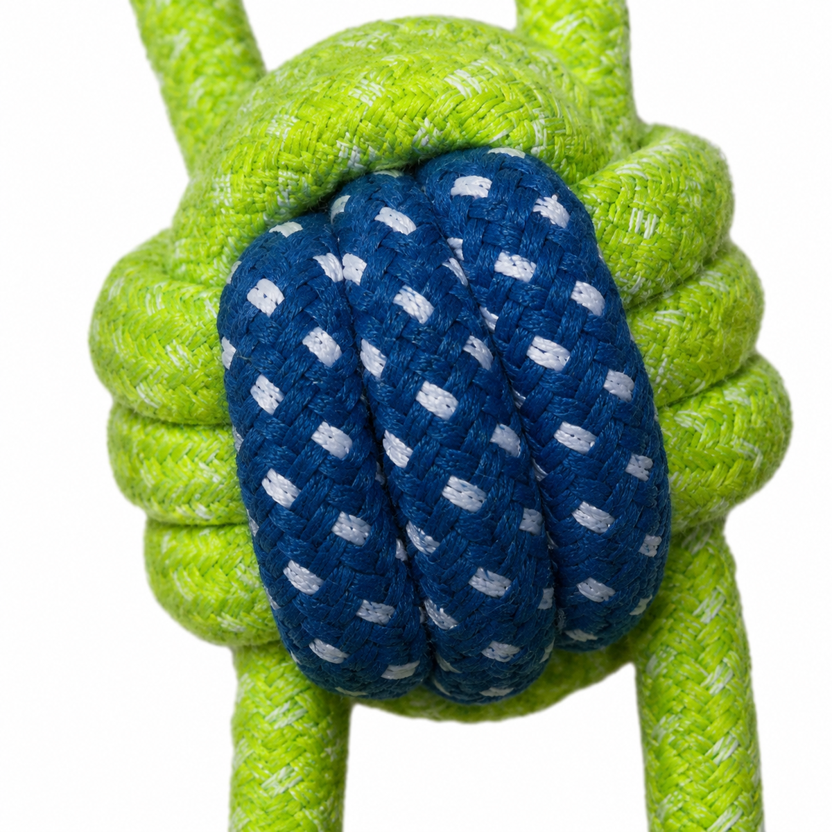Juguete de cuerda con pelota tejida para perro 19593-83 — detalle