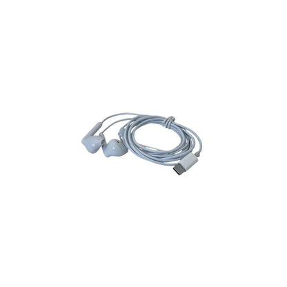 Audífonos con Cable Ezra USB-C, con Micrófono y Control en el Cable, Disponibles en Blanco y Negro