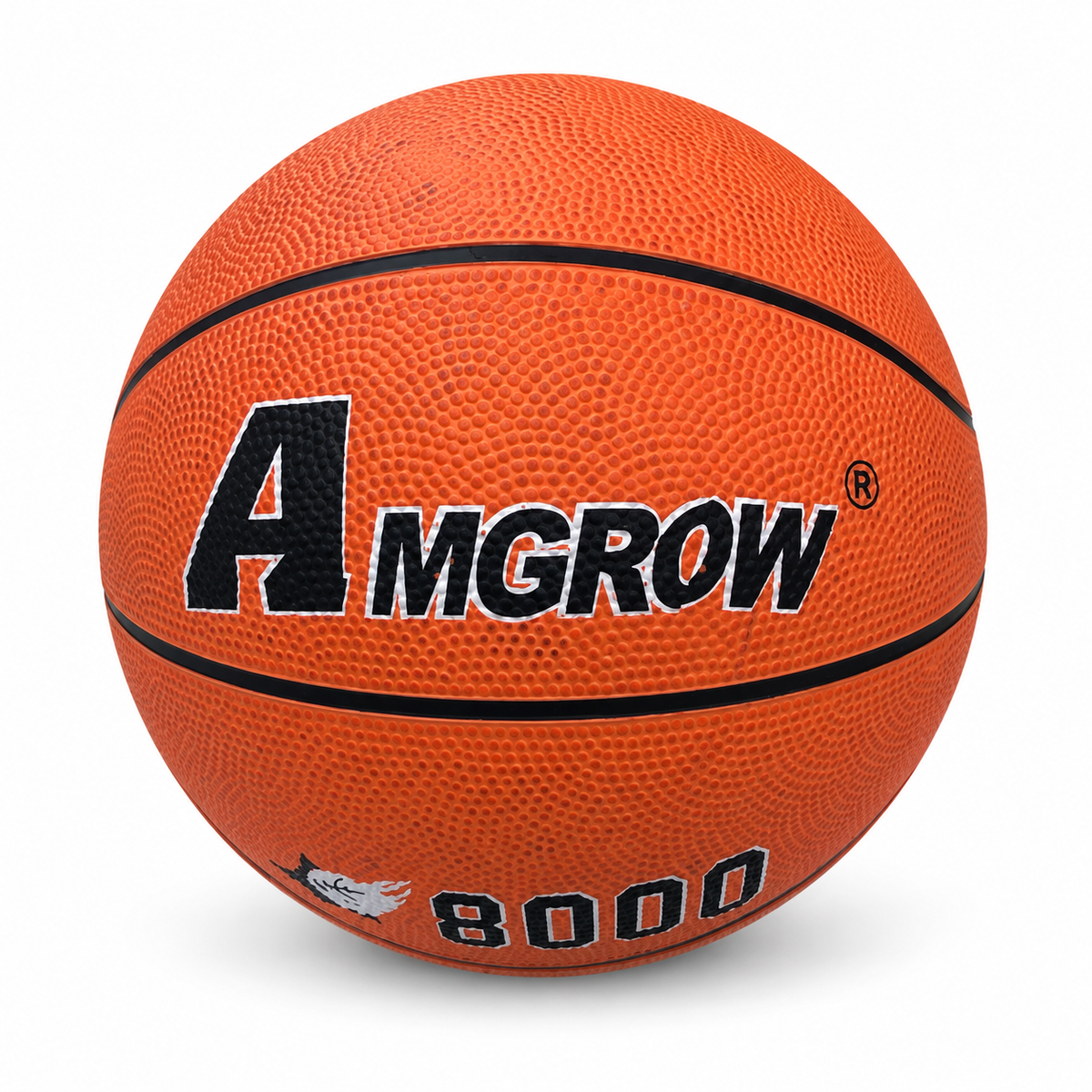 Balón de baloncesto AMGrow 8000, talla 5 20027-13 — vista sobre fondo blanco