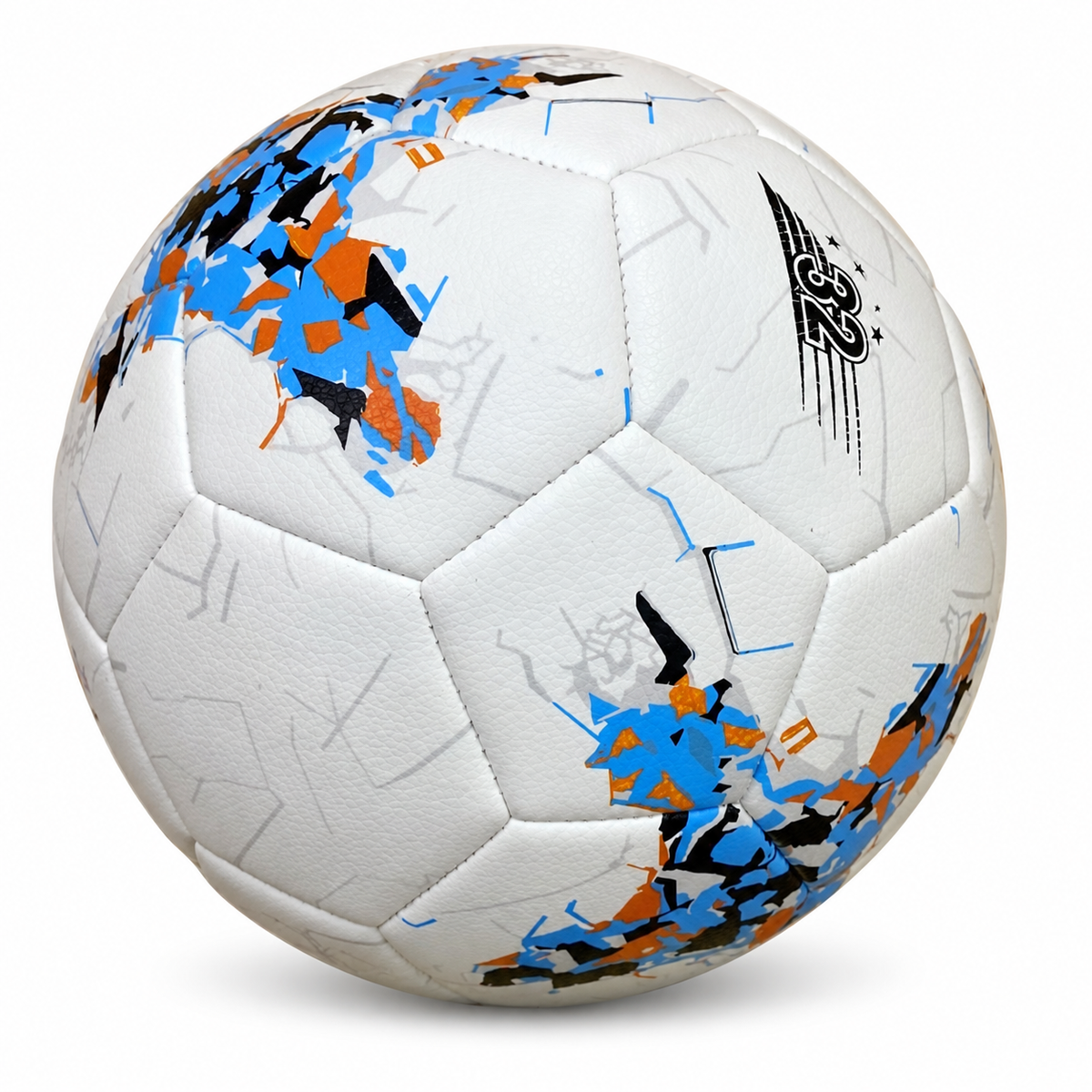Balón de fútbol con diseño abstracto 20027-51 — vista sobre fondo blanco