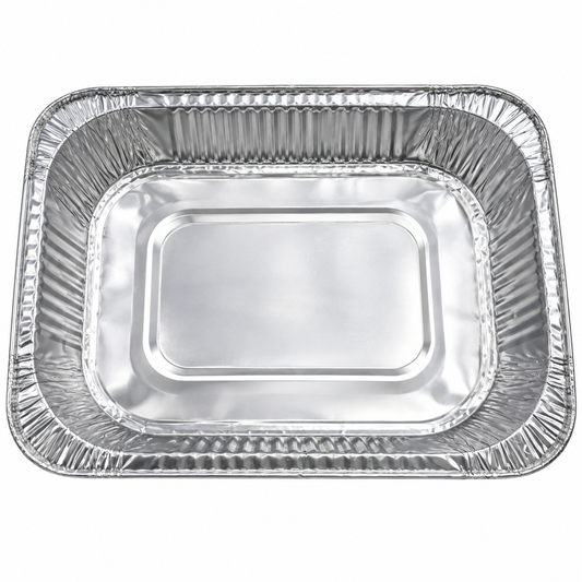 Bandeja desechable de aluminio para asar 20102-3 — vista sobre fondo blanco