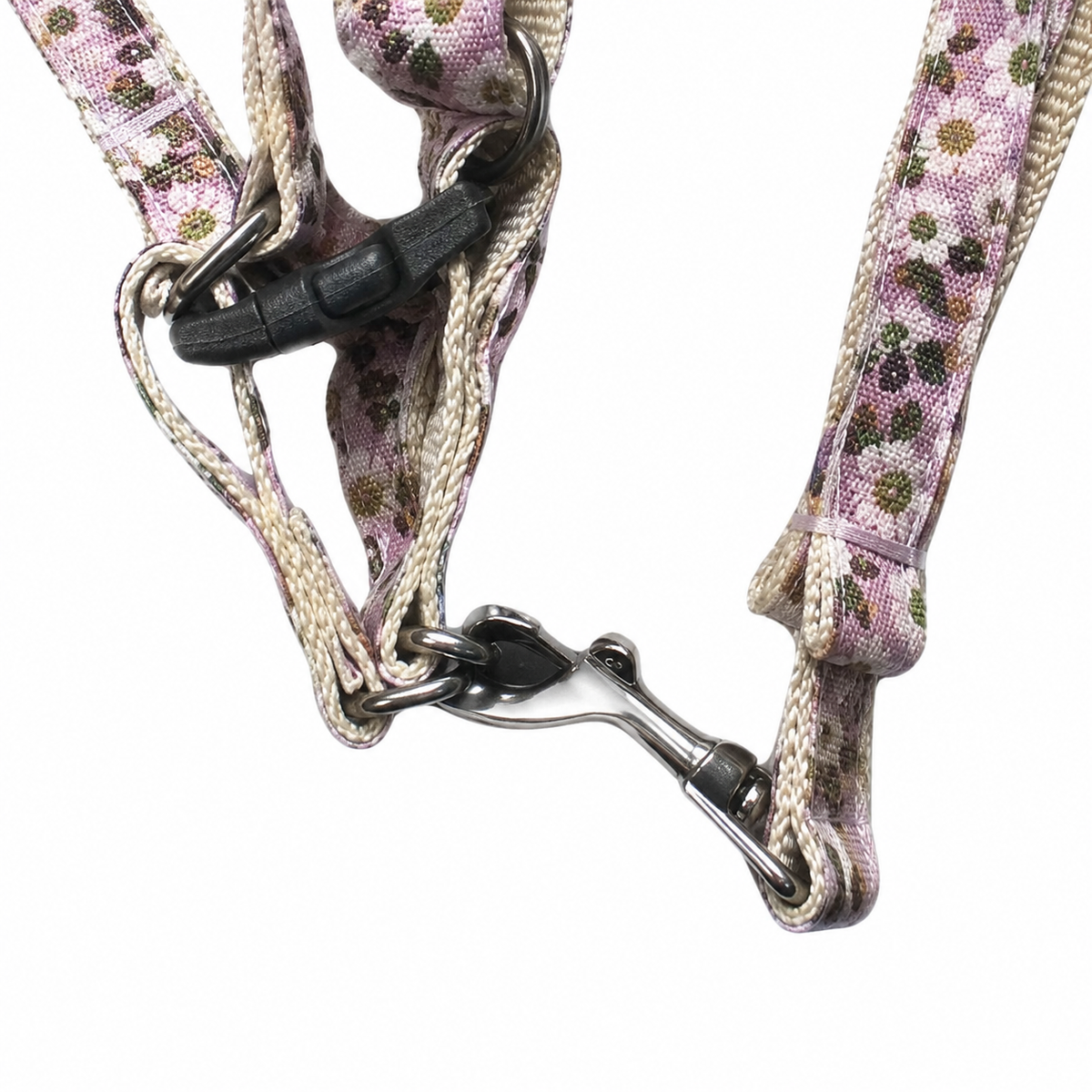 Arnés floral con correa y moños 20300-87 — detalle