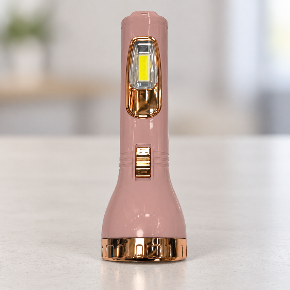 Linterna solar con acabado rosa y dorado — 20330-2 — vista principal