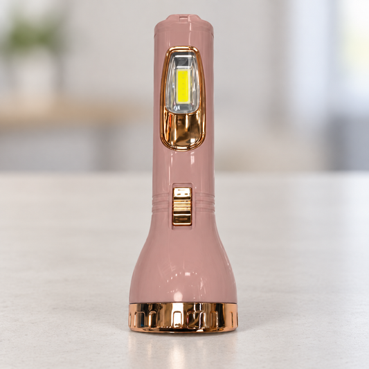 Linterna solar con acabado rosa y dorado — 20330-2 — vista principal