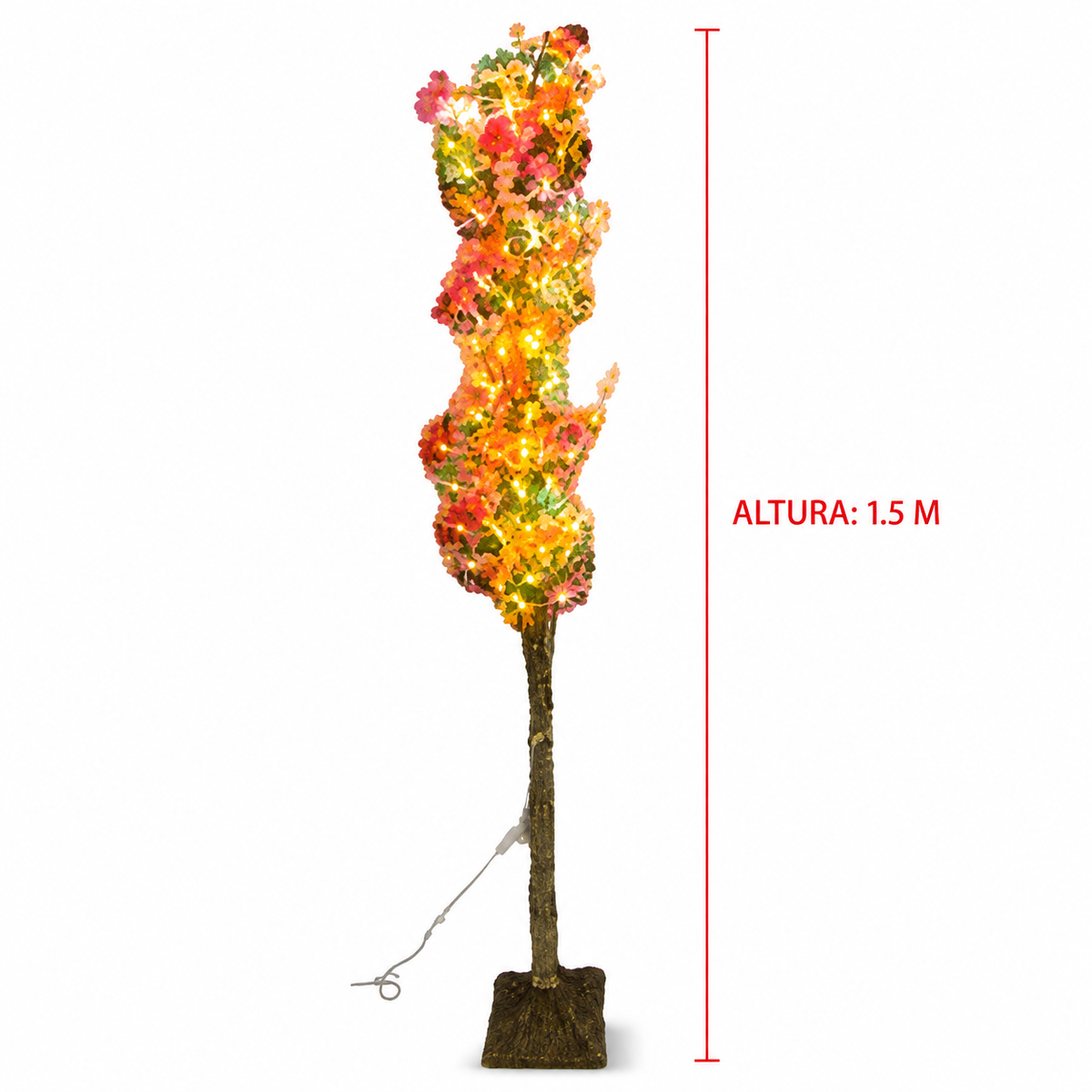 Árbol luminoso decorativo de 1.5 m — 20376-21 sobre fondo blanco