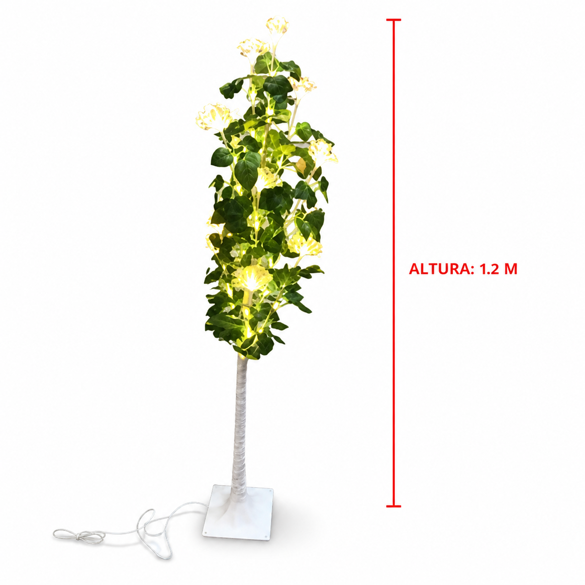 Árbol luminoso decorativo de 1.2 m — 20376-24 sobre fondo blanco