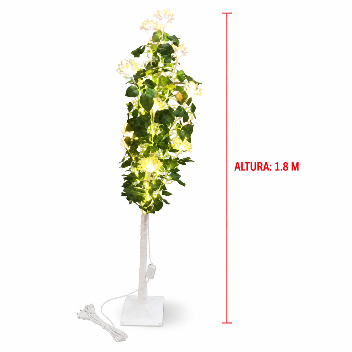 Árbol luminoso decorativo de 1.8 m — 20376-26 sobre fondo blanco