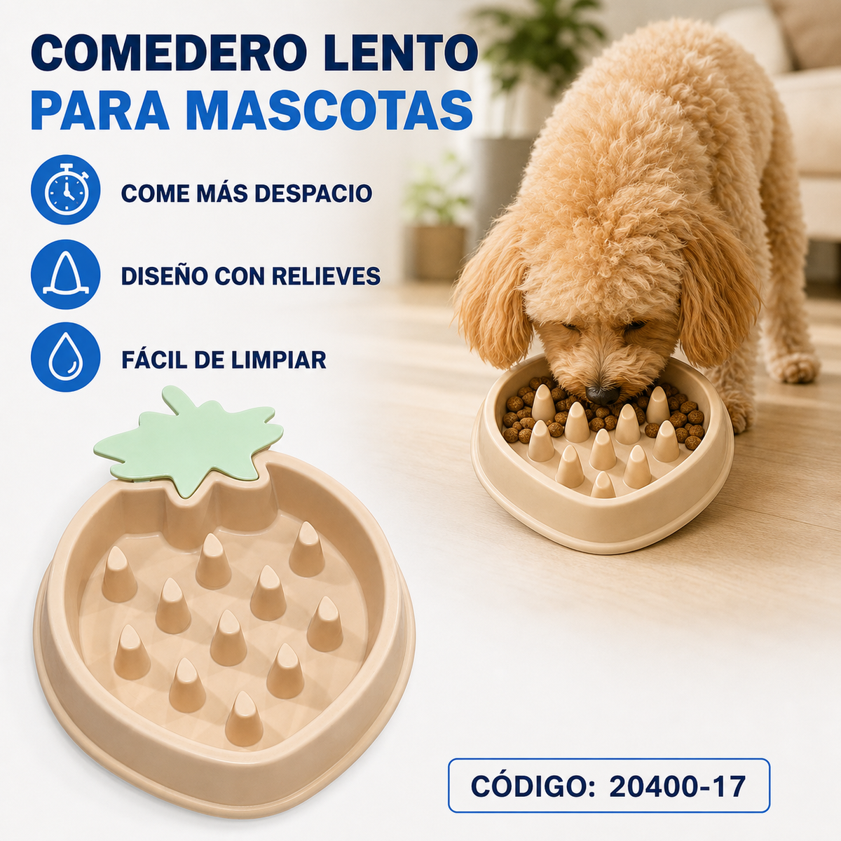 Comedero lento para mascotas 20400-17
