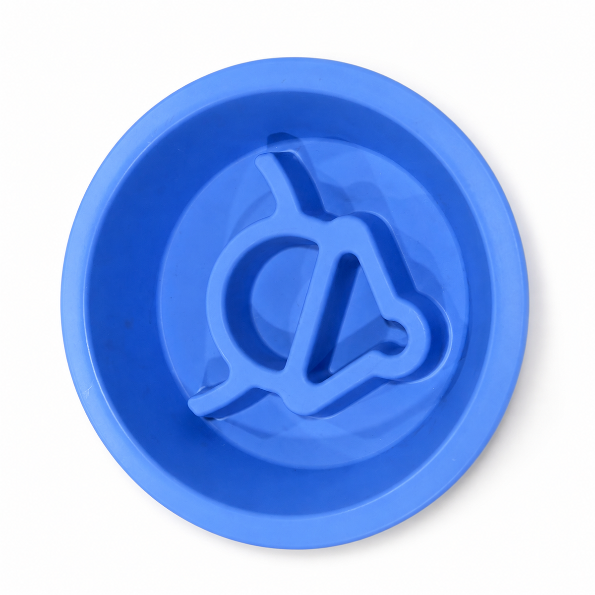 Comedero lento para mascotas laberinto azul — 20400-49 sobre fondo blanco