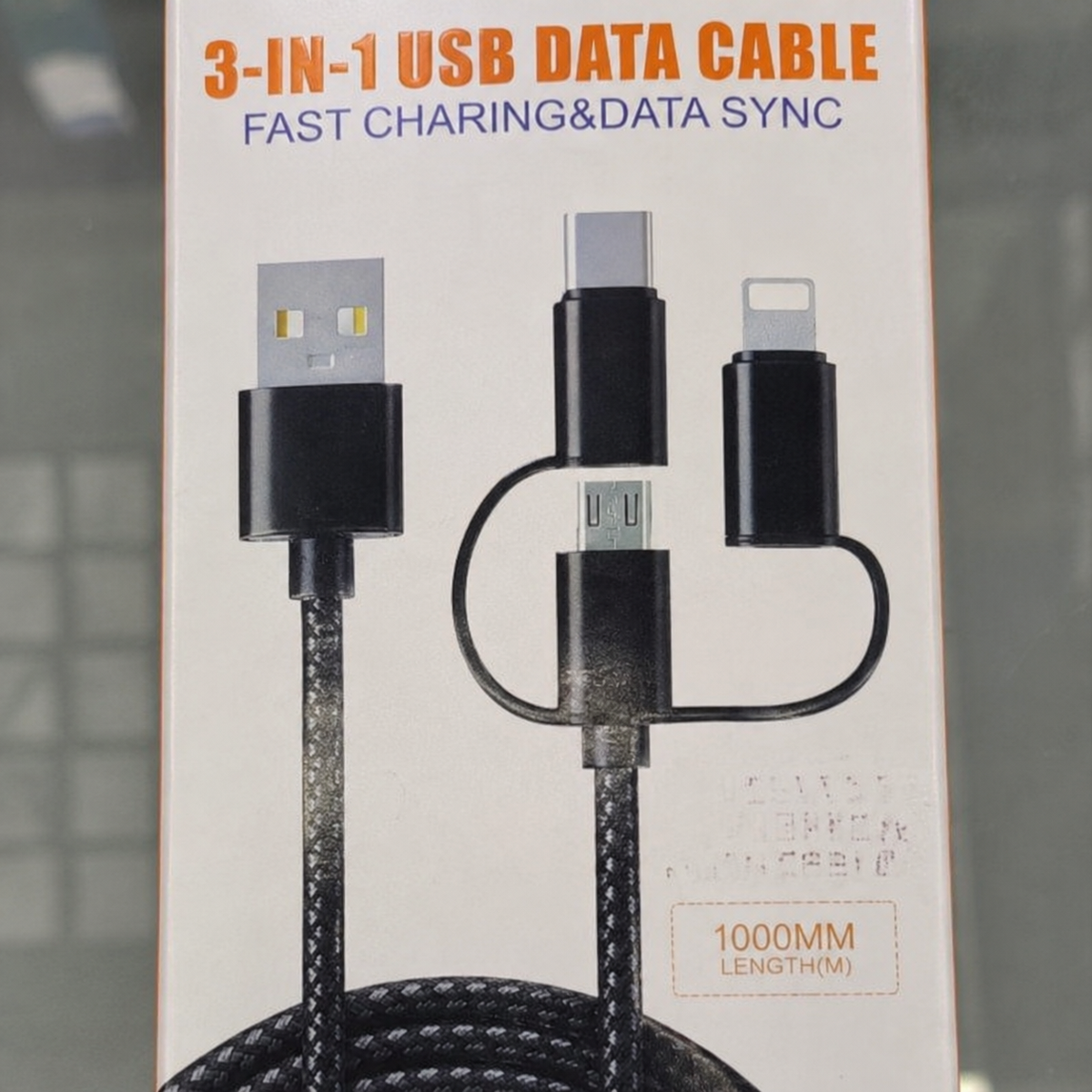 Cable USB 3 en 1 de 1 m 20611-2 — detalle del producto
