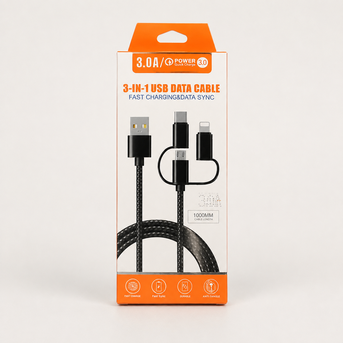 Cable USB 3 en 1 de 1 m 20611-2 — vista principal