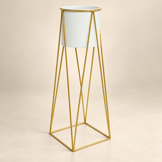 Soporte alto para maceta con diseño geométrico 20715-3 — vista principal