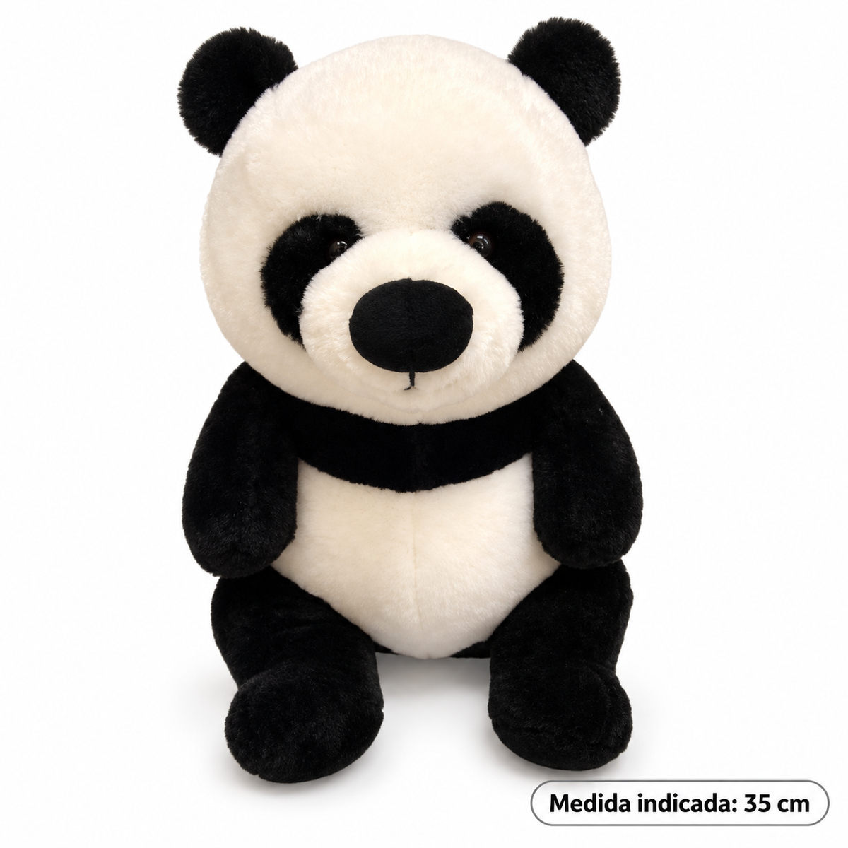 Panda de peluche — medida indicada 35 cm 20809-51 — vista sobre fondo blanco