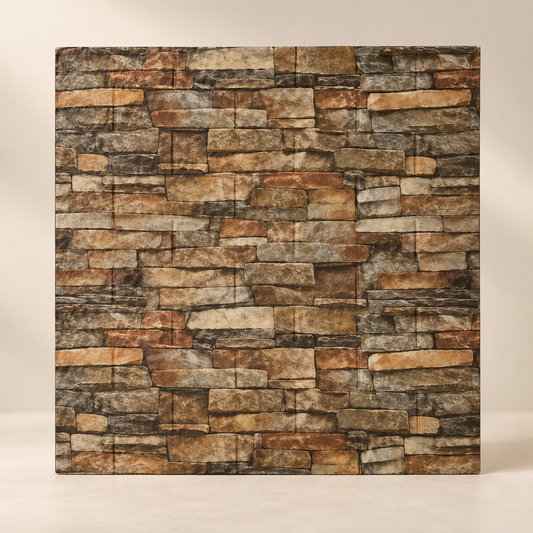 Panel adhesivo decorativo para pared, diseño piedra cálida 20855-19 — vista principal