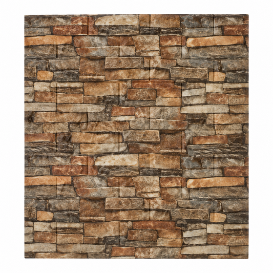 Panel adhesivo decorativo para pared, diseño piedra cálida 20855-19 — vista sobre fondo blanco