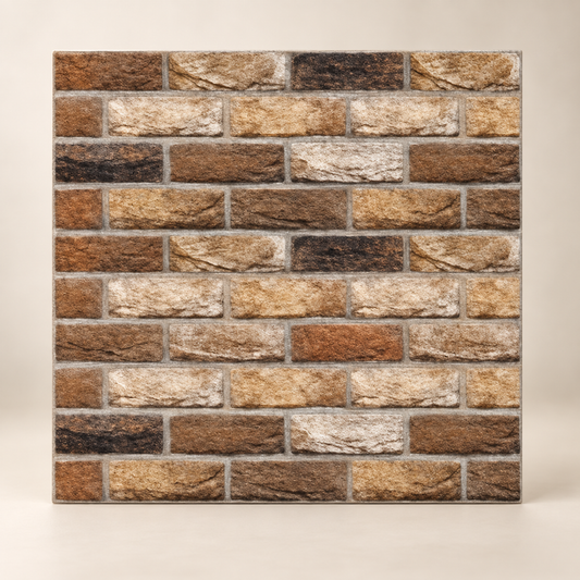 Panel adhesivo decorativo para pared, diseño ladrillo marrón 20855-27 — vista principal