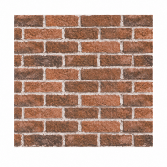 Panel adhesivo decorativo para pared, diseño ladrillo rojo 20855-28 — vista sobre fondo blanco