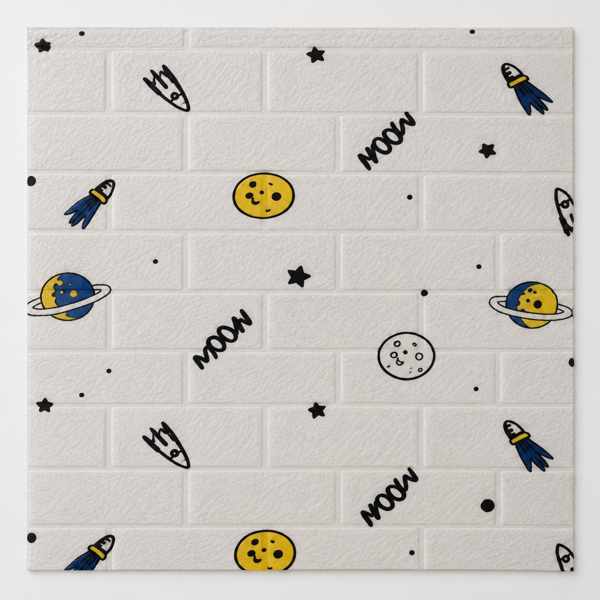 Panel adhesivo decorativo para pared, diseño espacial 20855-42 — detalle del producto
