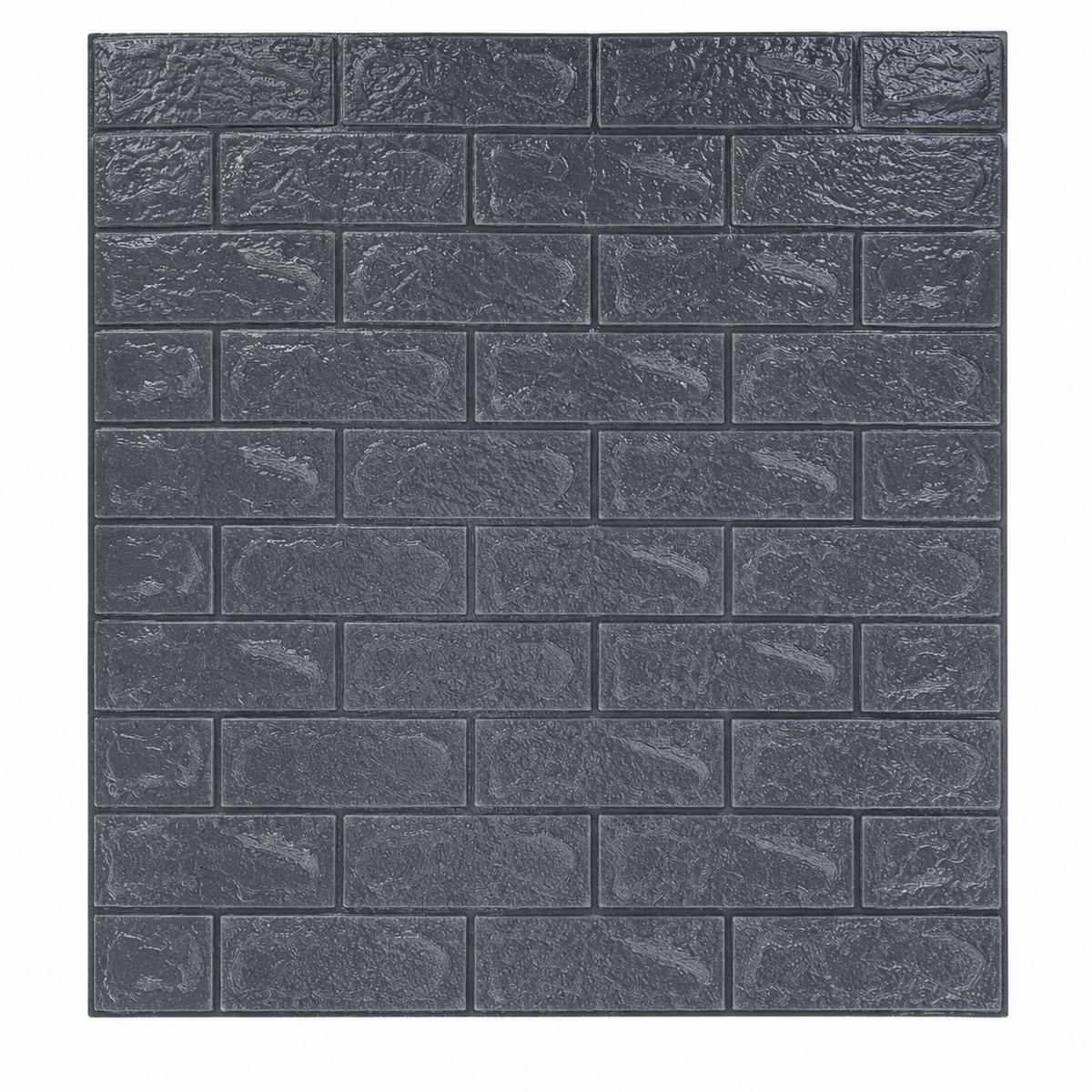 Panel adhesivo decorativo para pared, diseño ladrillo gris oscuro 20855-50 — vista sobre fondo blanco