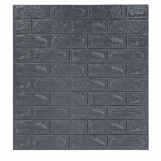Panel adhesivo decorativo para pared, diseño ladrillo gris oscuro 20855-50 — vista sobre fondo blanco