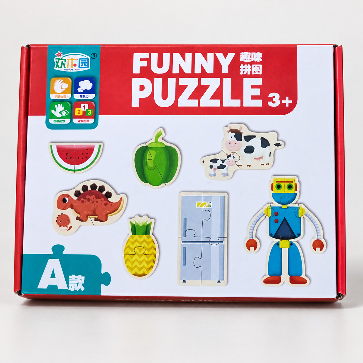 Funny Puzzle, diseño A, 3+ 20915-43 — vista principal