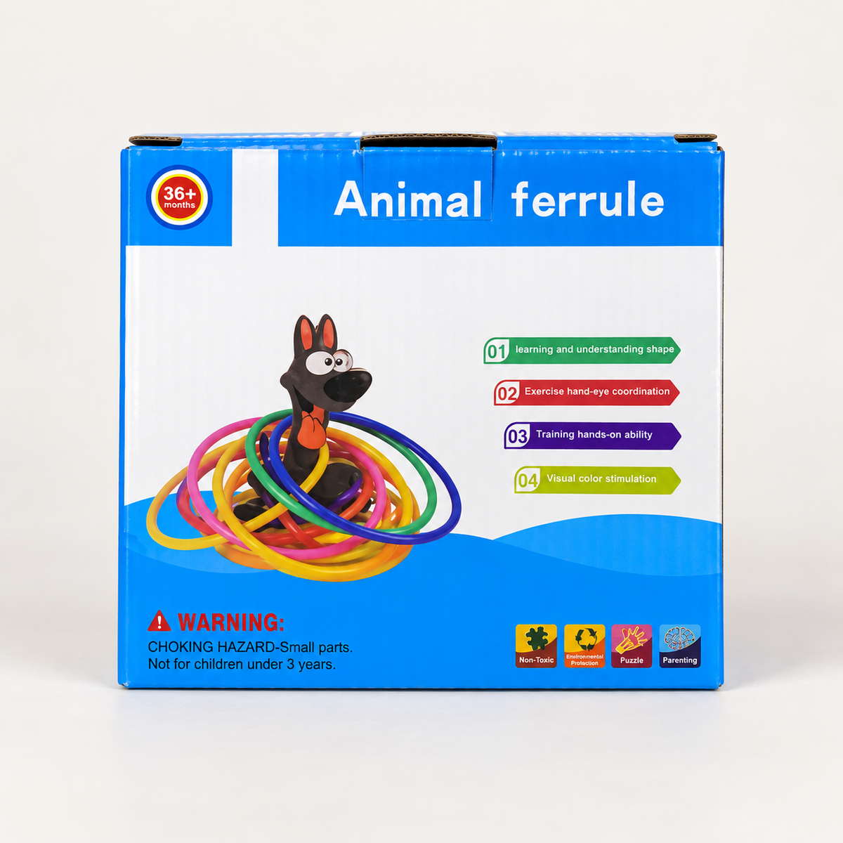 Juego de aros con figura de animal 20915-8 — vista principal